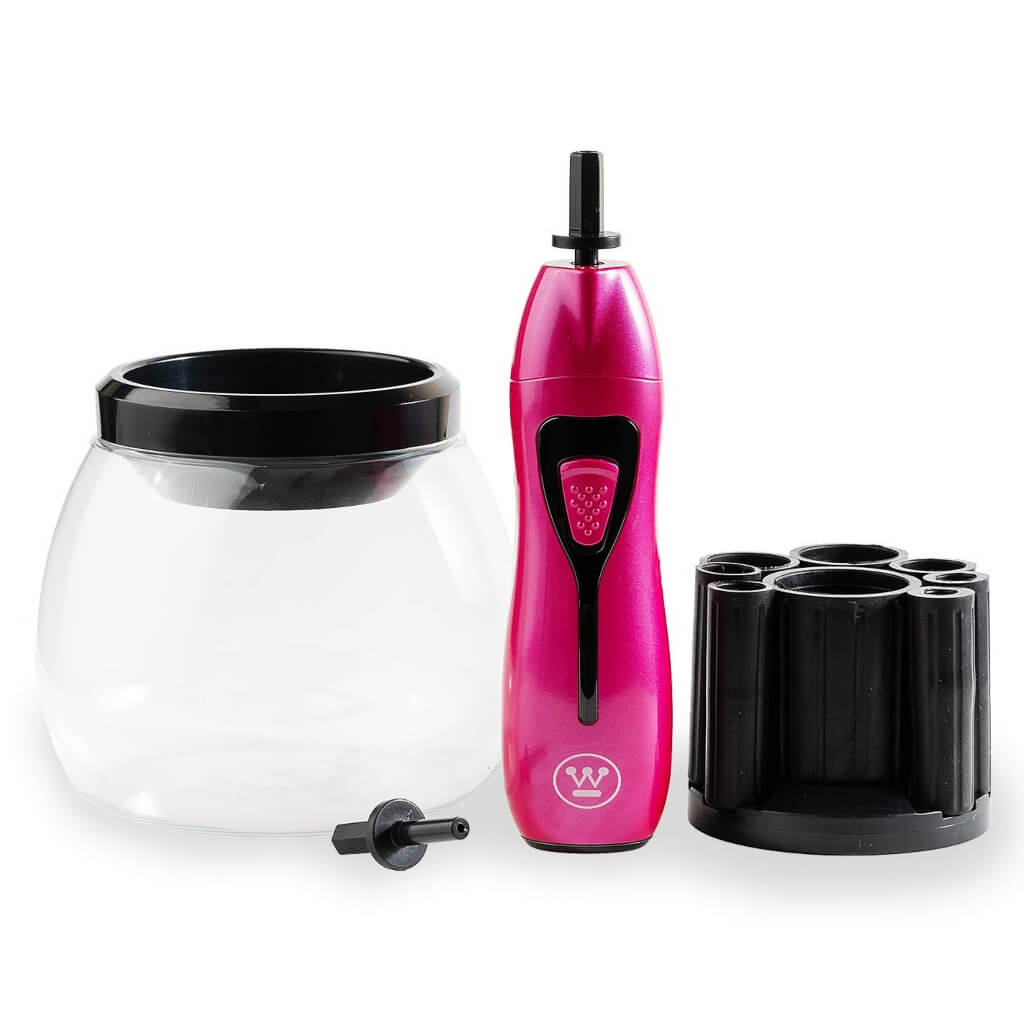 Limpiador de Brochas de Maquillaje Westinghouse WH1128 | A batería AAA | 8 adaptadores | Portátil