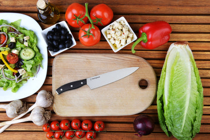 Cuchillo de Chef Westinghouse 8"/20 cm | Espiga Completa | Mango Suave con Triple Remache – WCKTSC15210