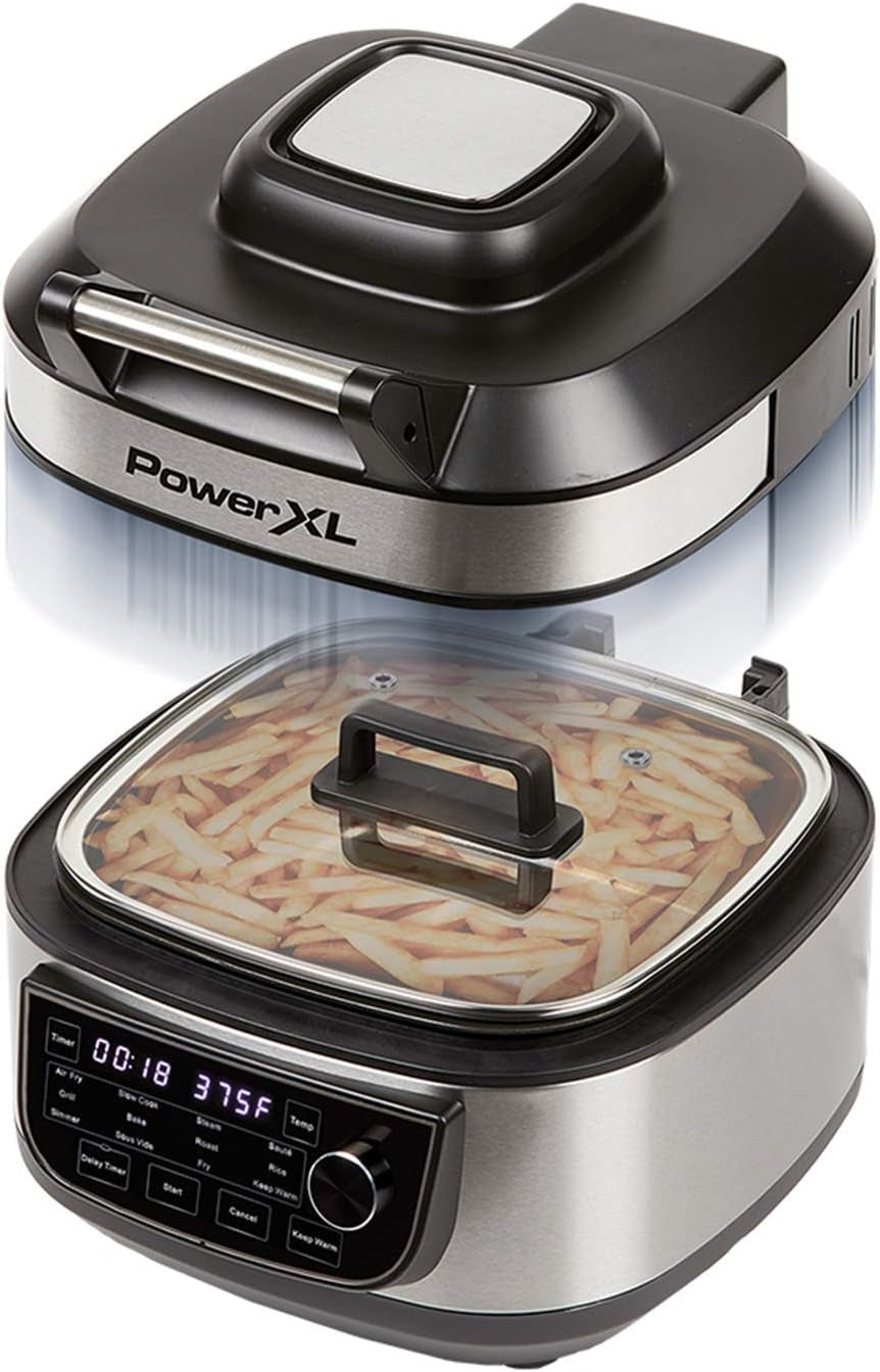 Freidora de Aire con Parrilla Power XL MFC-AF-6C-LA | 6QT | 12 en 1 | Digital