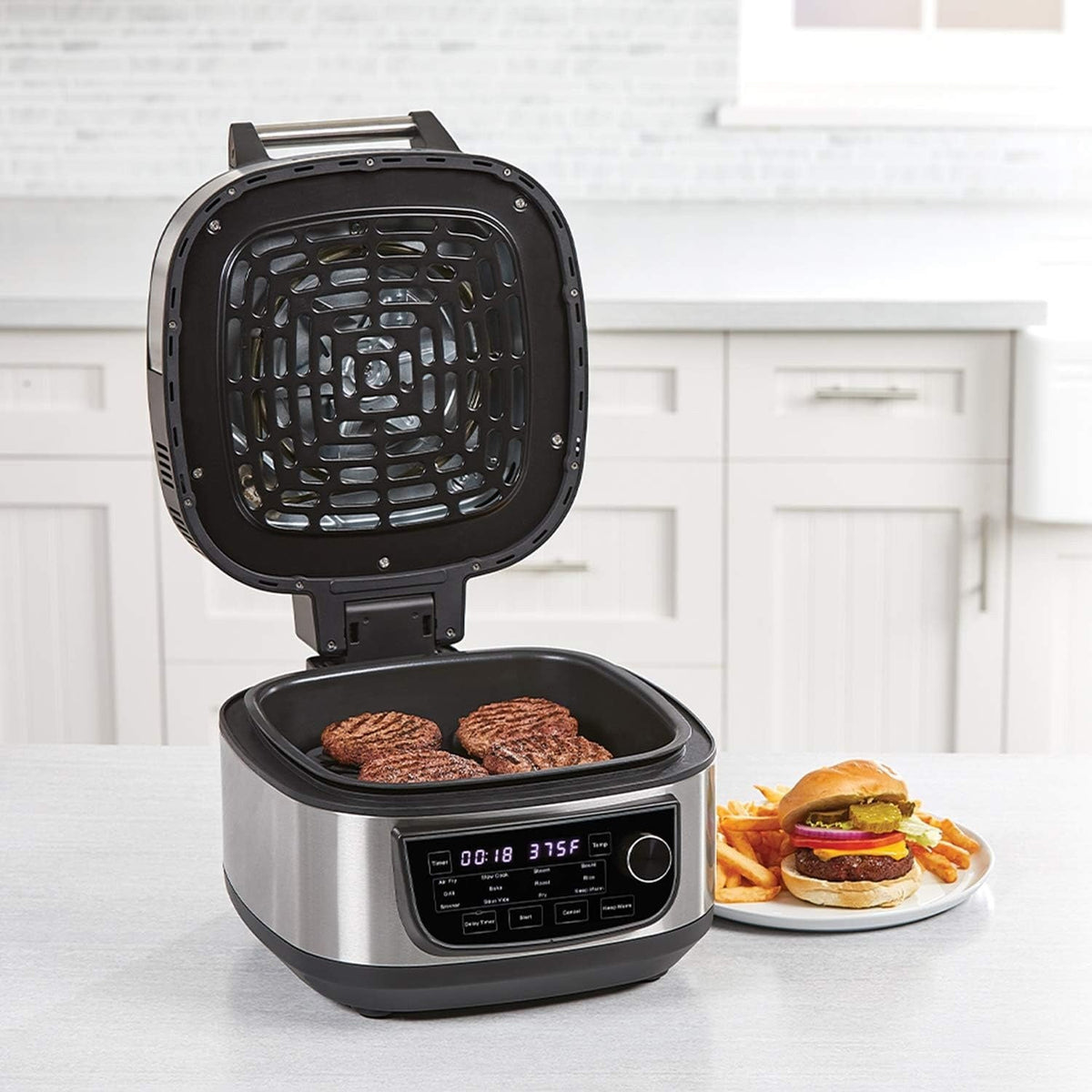 Freidora de Aire con Parrilla Power XL MFC-AF-6C-LA | 6QT | 12 en 1 | Digital