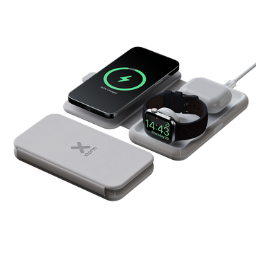 Cargador Inalámbrico de Viaje Xtorm 15W 3 en 1 Plegable, XWF31