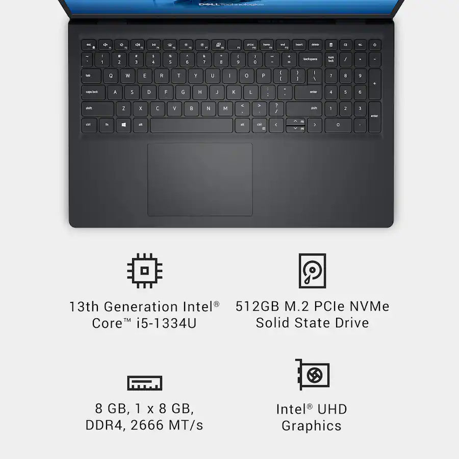 Teclado completo laptop Dell con touchpad integrado