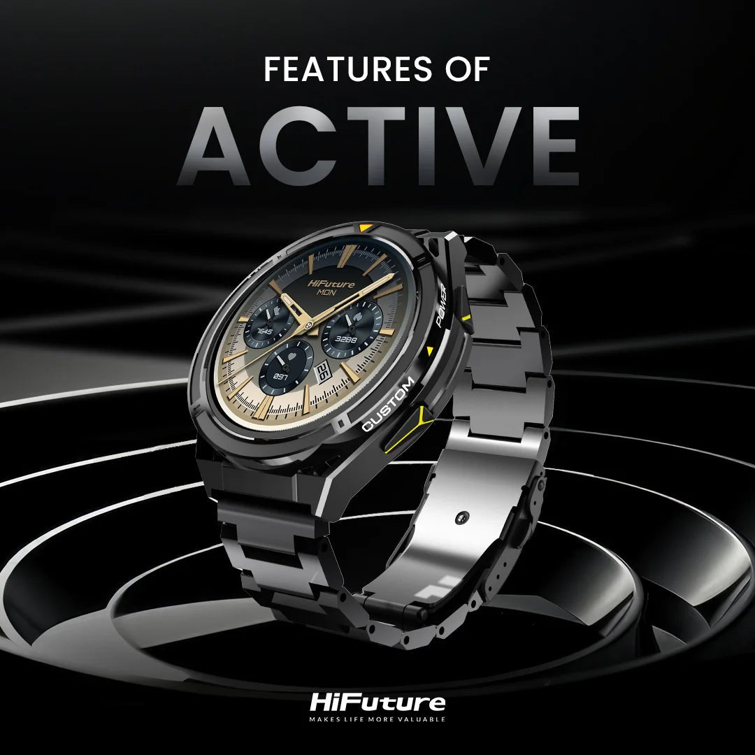 Smart Watch HIFUTURE Active | Pantalla Táctil | Monitoreo de Salud | Resistente al Agua | Notificaciones Inteligentes