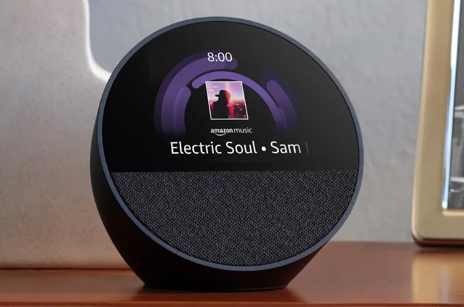 Amazon Echo Spot 2024 | Reloj Inteligente con Alexa | Alarma | Pantalla LED