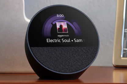 Amazon Echo Spot 2024 | Reloj Inteligente con Alexa | Alarma | Pantalla LED