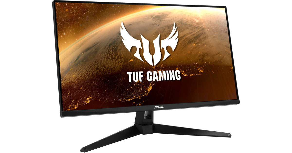 Panel trasero del monitor ASUS VG279Q1A con puertos de conexión visibles