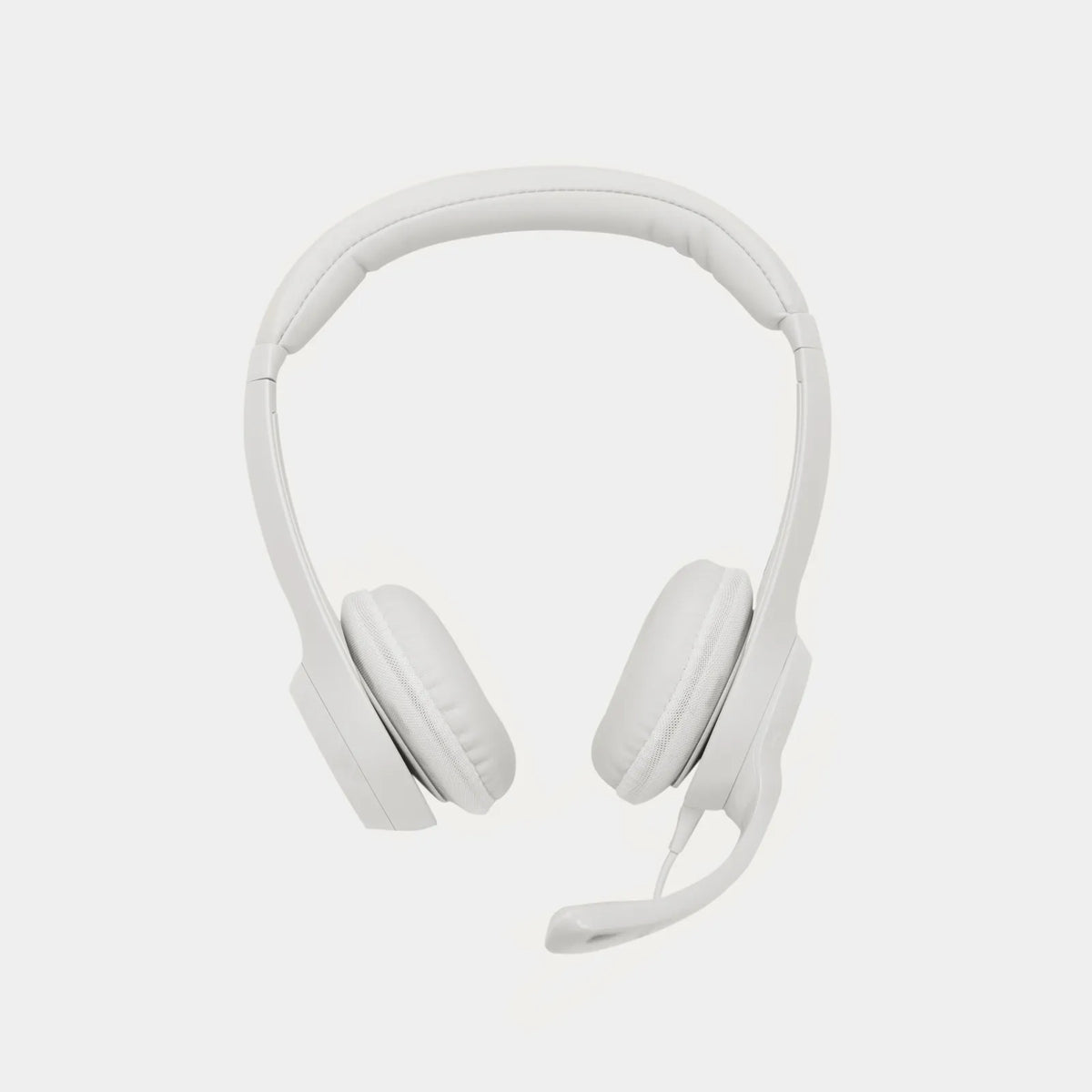 Auriculares Logitech H390 vista lateral mostrando diadema acolchada