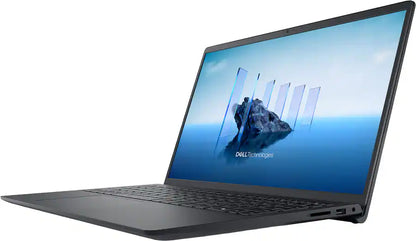 Laptop Dell abierta mostrando pantalla táctil Full HD y teclado