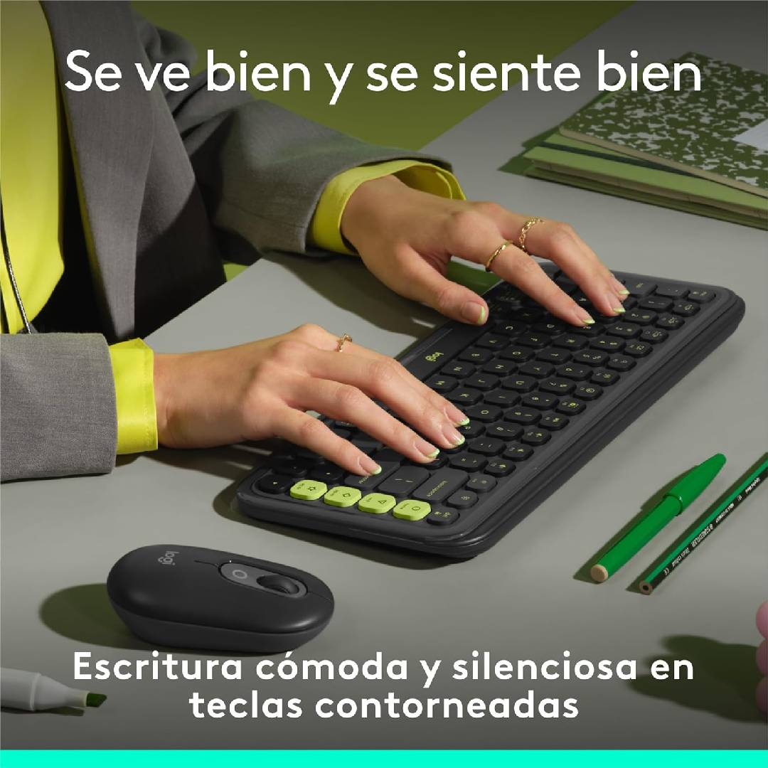 Detalle teclas programables y acceso directo teclado Logitech POP