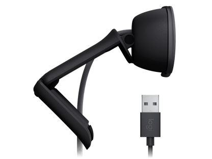 Logitech Cámara Web Full HD 1080p Grafito, Brio 100