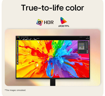 LG Monitor 27" IPS Full HD 144 Hz, 27U411B