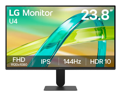 LG Monitor IPS 24" Full HD 144 Hz, 24U411B