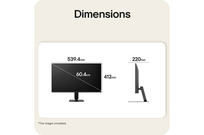 LG Monitor IPS 24" Full HD 144 Hz, 24U411B