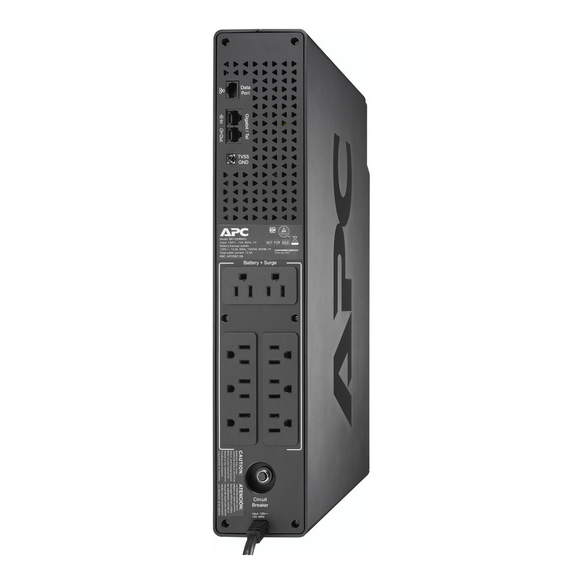 APC Back-UPS Pro BR1500RM2U - vista trasera