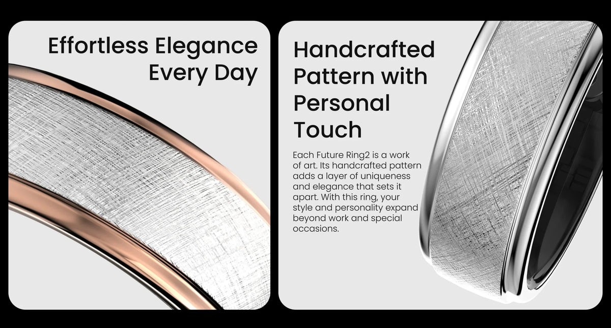 Anillo Inteligente HiFuture Future Ring 2 | Bluetooth 5.3 | Waterproof 100 m | Titanio | 68 mm