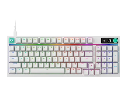 Logitech Teclado mecánico RGB alámbrico en inglés blanco, G316 X 98 920-014226