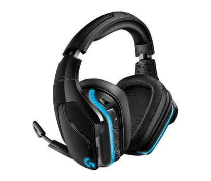 Headset Gaming Logitech G935 inalámbrico con iluminación RGB frontal