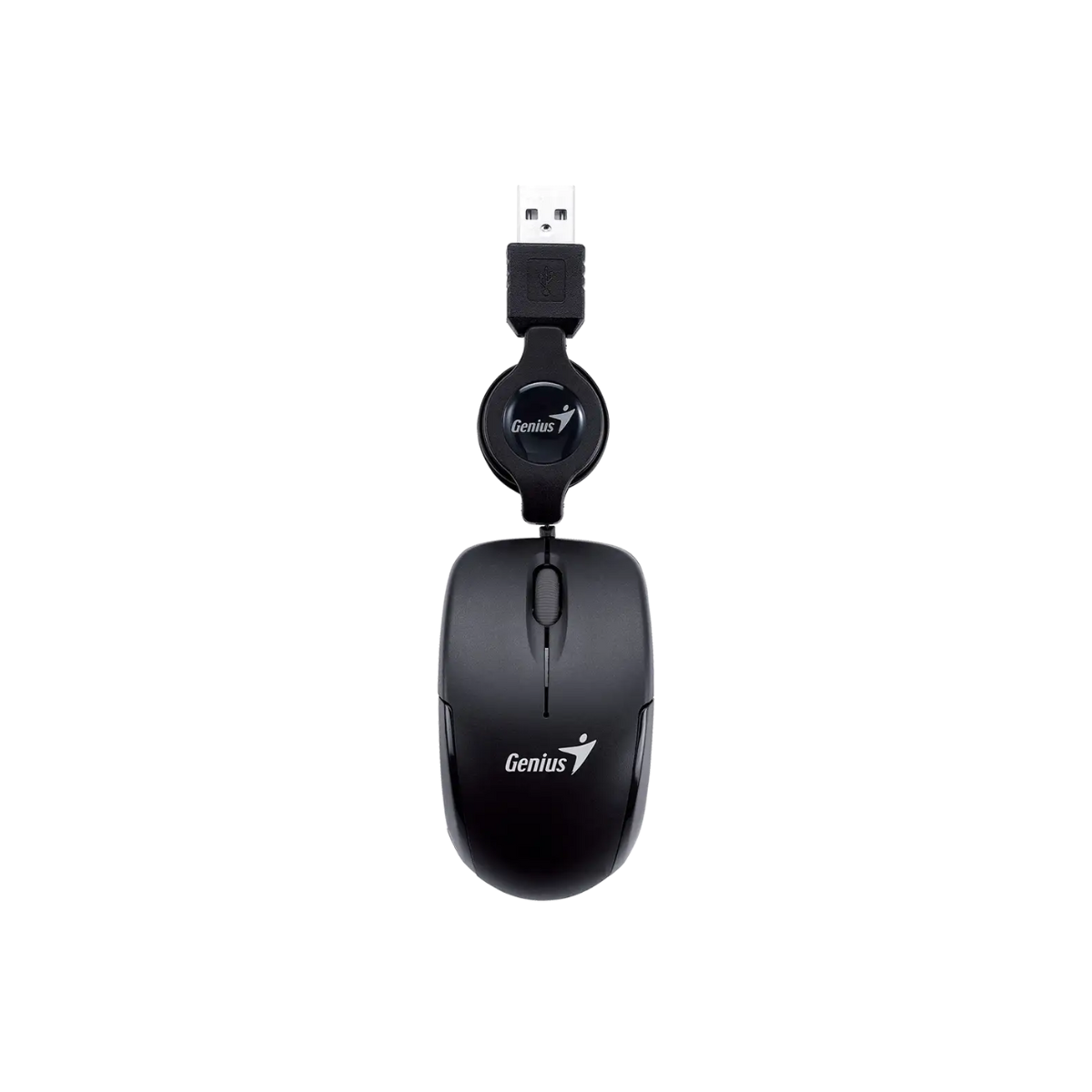Mouse Genius RS2 Micro Traveler V2 ultracompacto color negro vista frontal