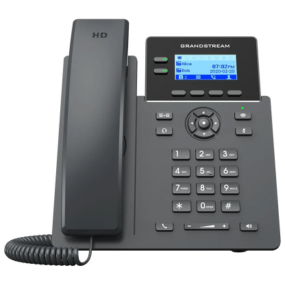 Grandstream GRP2602P Teléfono IP PoE de 2 Líneas con Pantalla LCD de 2.41"