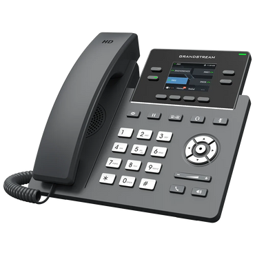 Grandstream GRP2612P Teléfono IP de 4 Líneas, 4 Cuentas SIP, PoE y Pantalla Color de 2.4"