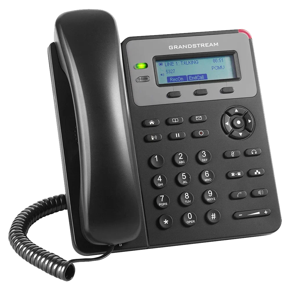 Grandstream GXP1615 Teléfono IP PoE de 2 Líneas 10/100 con Pantalla LCD de 2.95"