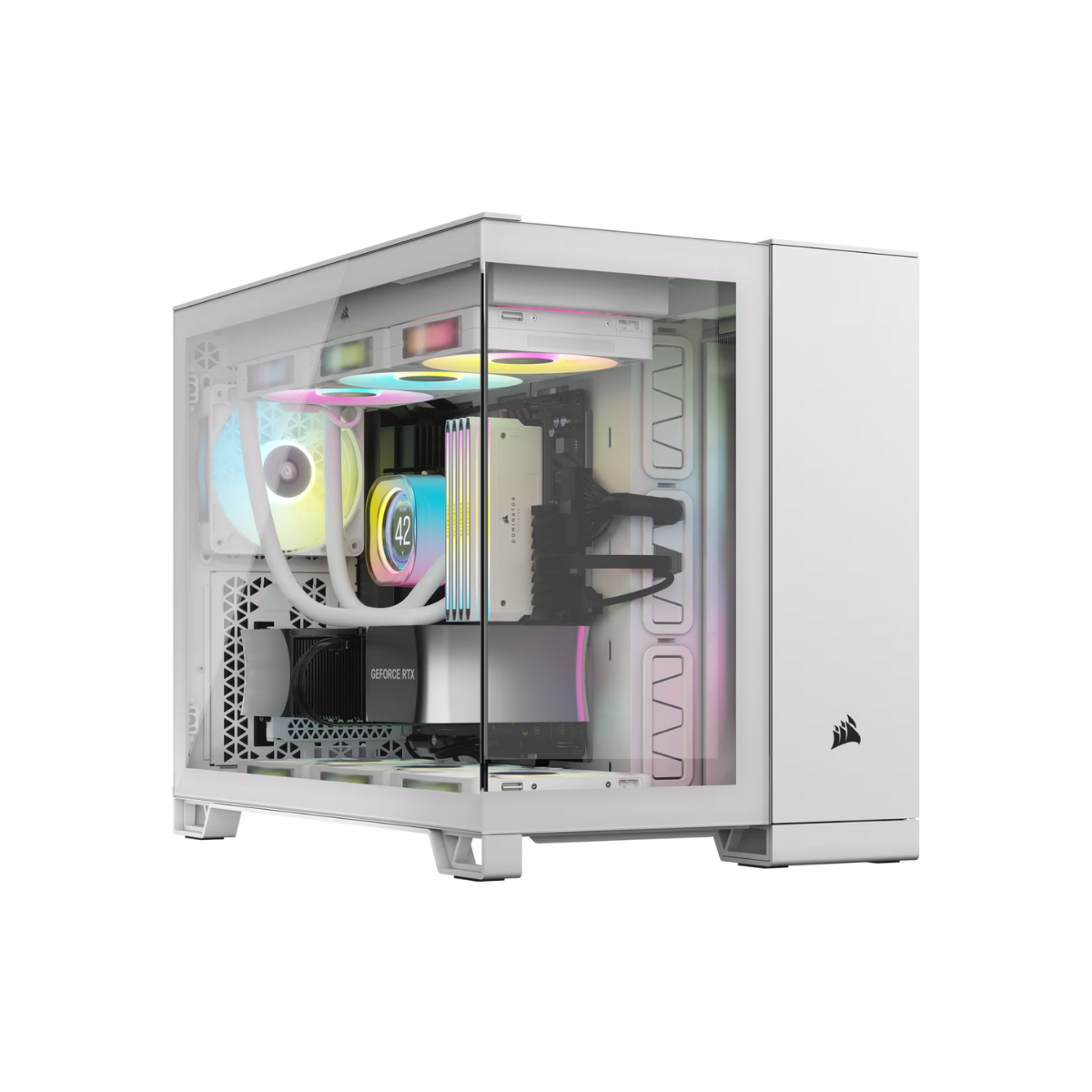 Corsair Case 2500X RGB Micro-ATX White, CC-9011268-WW
