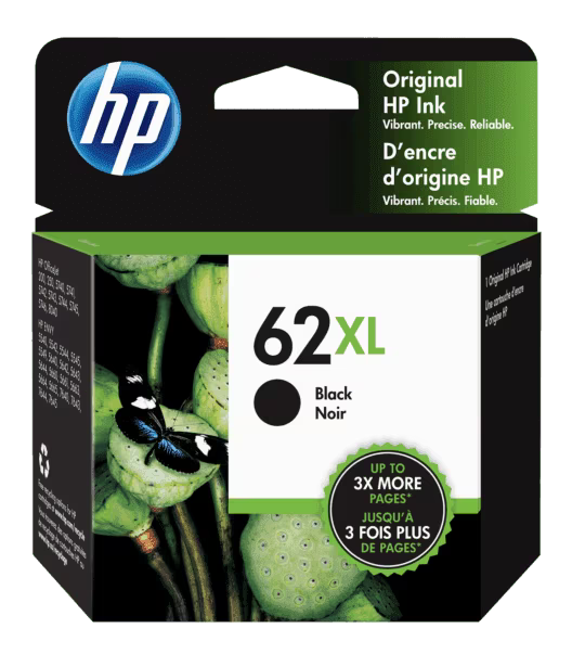 Cartucho Tinta HP 62XL Negro, C2P05AL