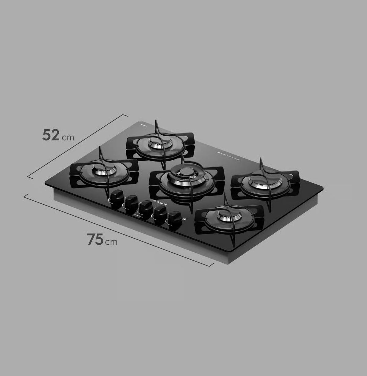 Frigidaire Plantilla de Gas 30" 5 Quemadores Negro, FTGC3050VB