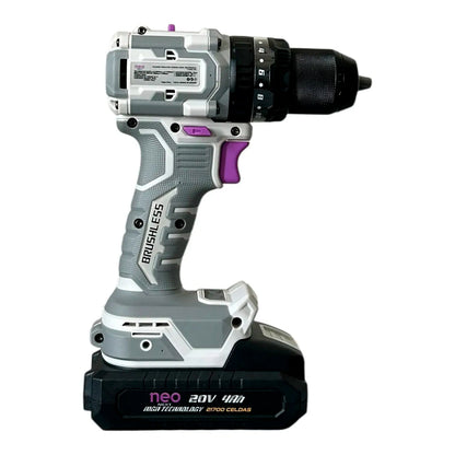 NEO NEXT Taladro Percutor Atornillador Inalámbrico 20 V 4 Ah 13 mm 80 Nm, T1280/20C1-4