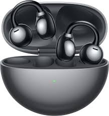 Auriculares Huawei FreeClip negro vista completa del producto en packaging