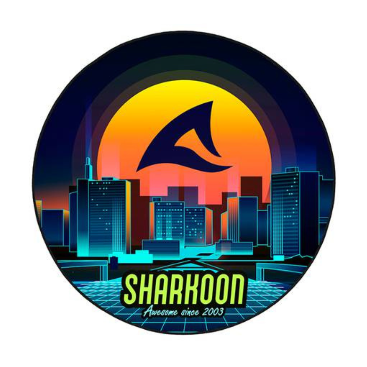 Alfombrilla Sharkoon SFM11 Retro | Para Silla Gamer | Diseño Vintage | Antideslizante | 120cm
