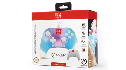 PowerA Control Alámbrico Nintendo Switch 2 Lumectra Blanco, NSGP0524-01