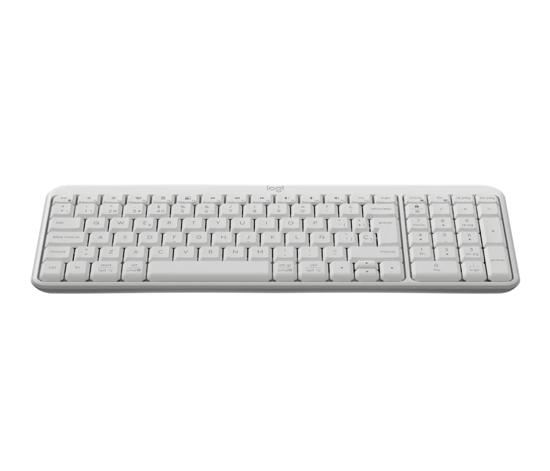 Detalle de teclas del teclado Logitech K250 distribución español