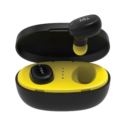 Audífonos Bluetooth Thonet & Vander Bohne negro con estuche de carga vista frontal