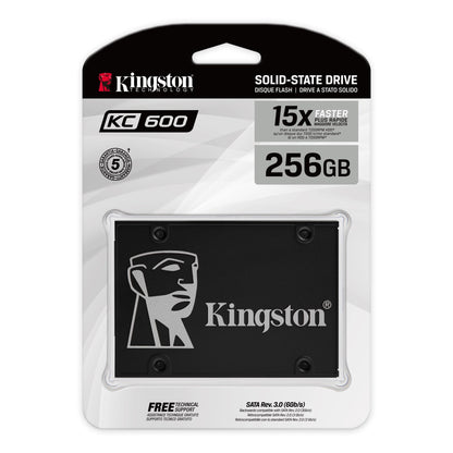 SSD Interno Kingston KC600 | 512GB | 2.5” | SATA III | 3D TLC NAND | SKC600/512G