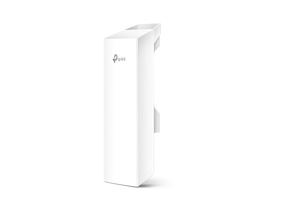 CPE210 TP-Link punto de acceso exterior vista frontal con antena direccional