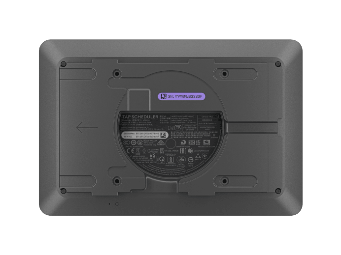 Logitech Tap Scheduler grafito, vista lateral