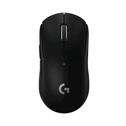 Mouse gaming Logitech G PRO X SUPERLIGHT vista frontal negro ultraligero