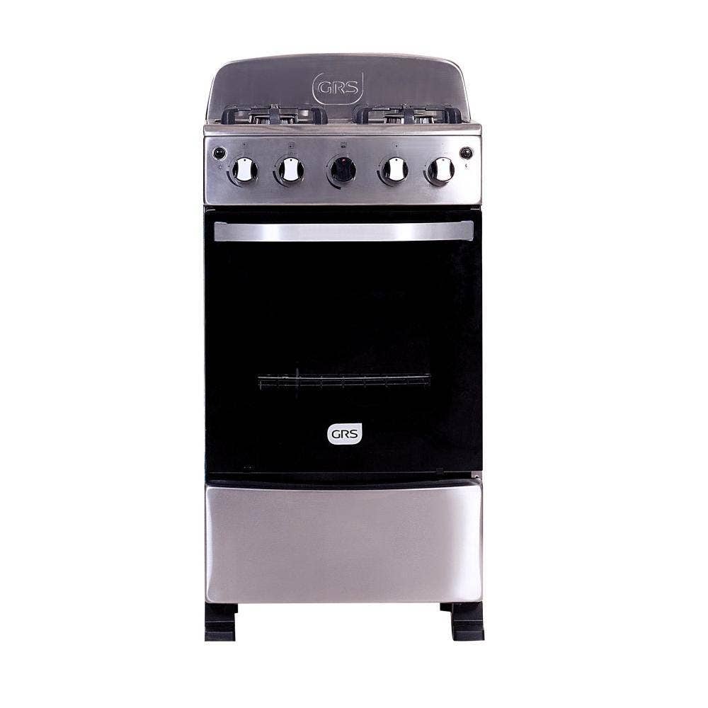 GRS Cocina a Gas 20" con 4 Quemadores y Encendido Eléctrico Gris Acero, 20-GL
