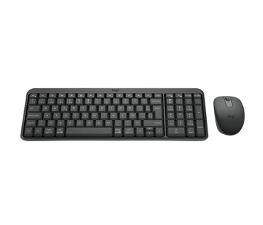 Teclado Logitech MK250 diseño compacto QWERTY español vista superior