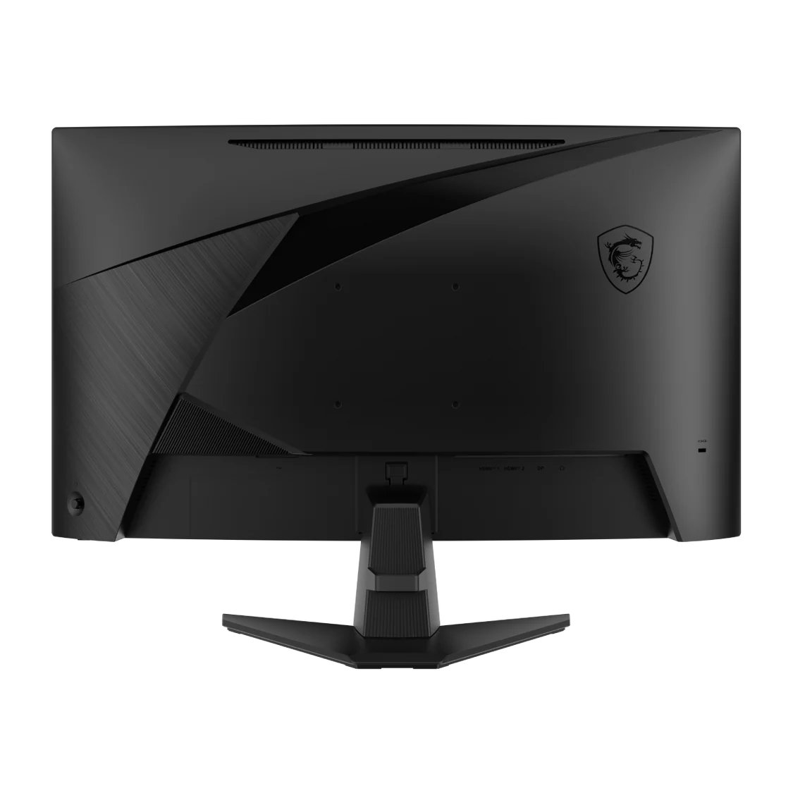 Monitor MSI MAG 276CXF vista trasera con puertos de conexión