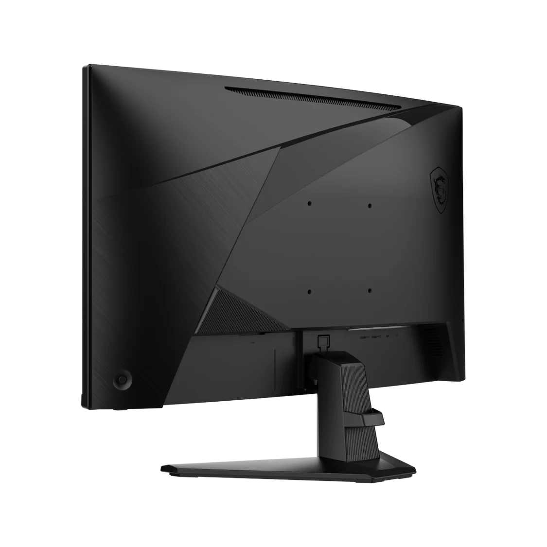 Detalle logo MSI y controles OSD monitor curvo MAG 276CXF
