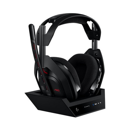 Headset Logitech A50 X LIGHTSPEED wireless con base station para gaming