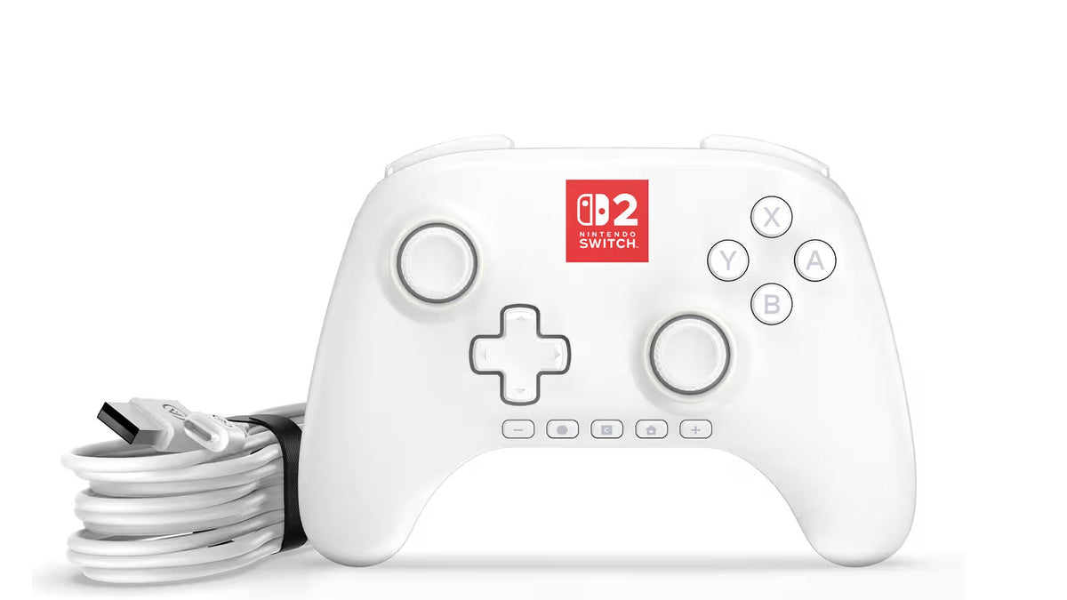 PowerA Control Alámbrico Nintendo Switch 2 Lumectra Blanco, NSGP0524-01