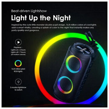 Parlante RGB Oraimo Rover | 12W | Bluetooth | IPX5 | OBS-53D