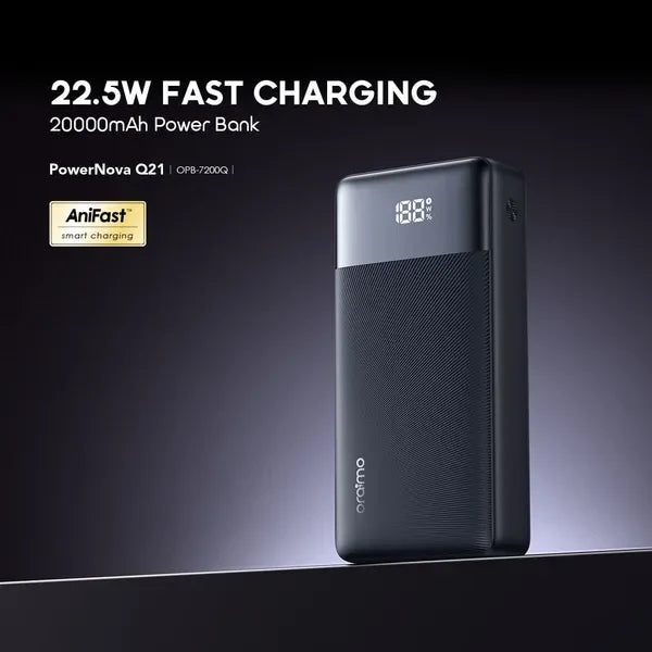 Oraimo Power bank PowerNova Q21 20000 mAh negro, OPB-7200Q