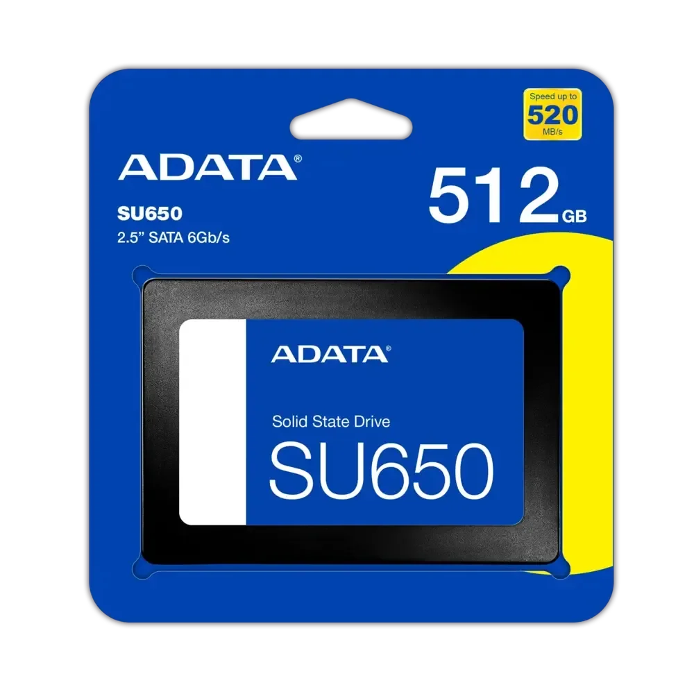 HD Interno Sólido ADATA ASU650SS-512GT-R | 512GB | 2.5” SATA | SSD