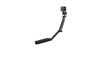 GoPro 3-Way 2.0 brazo extensión desplegado para selfies y tomas amplias
