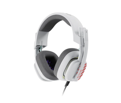 Auriculares Logitech Astro A10 White vista lateral derecha mostrando refuerzos metálicos