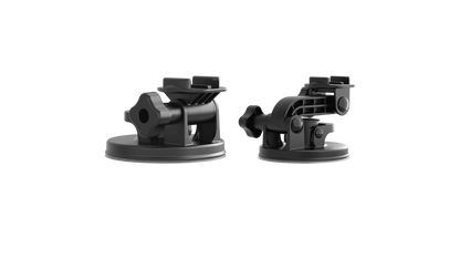 Base de ventosa industrial GoPro adherida a superficie vidrio